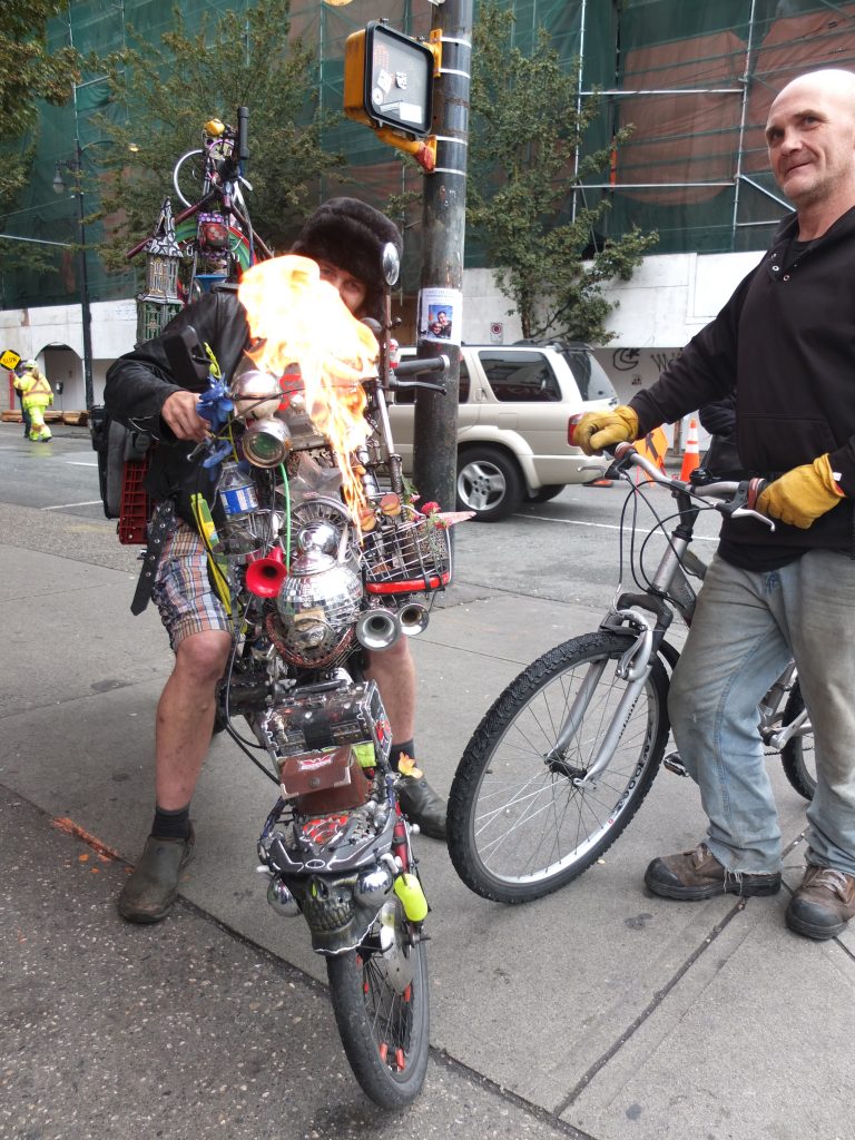 Bike On Fire In The DTES Bike On Fire In The DTES